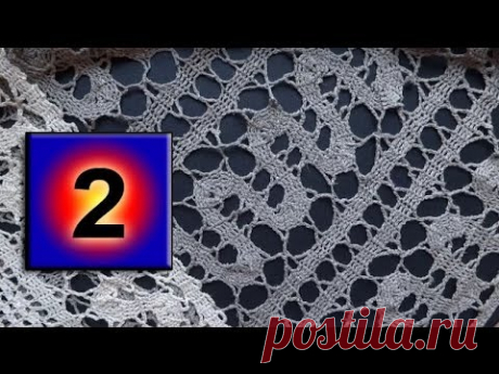 2- Bruges lace crochet Мастер класс Брюггское кружево вязание крючком урок - Рукоделие