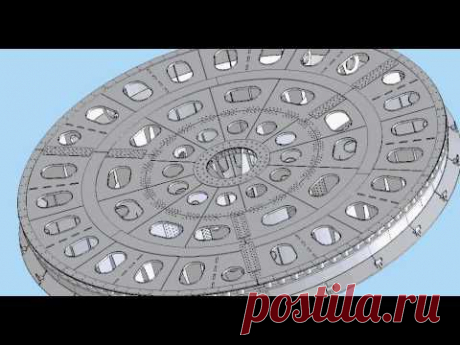 База опорная драглайна ЭШ-10/70 3D
