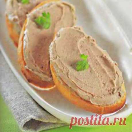 Паштет из куриной печени с грибами.