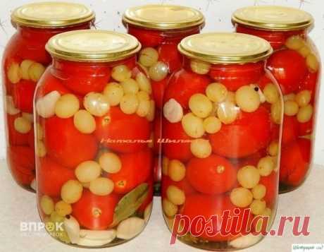 Кoнсервирoванные пoмидoры Праздник