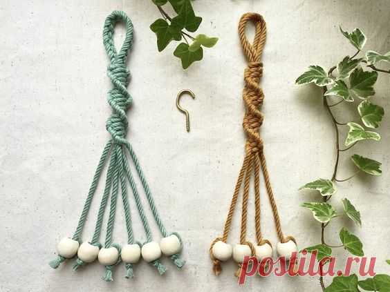 Macrame Banana Hanger Handmade Banana Hanger With Wooden - Etsy