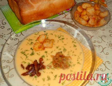Луково-сырный суп-пюре с беконом – кулинарный рецепт
