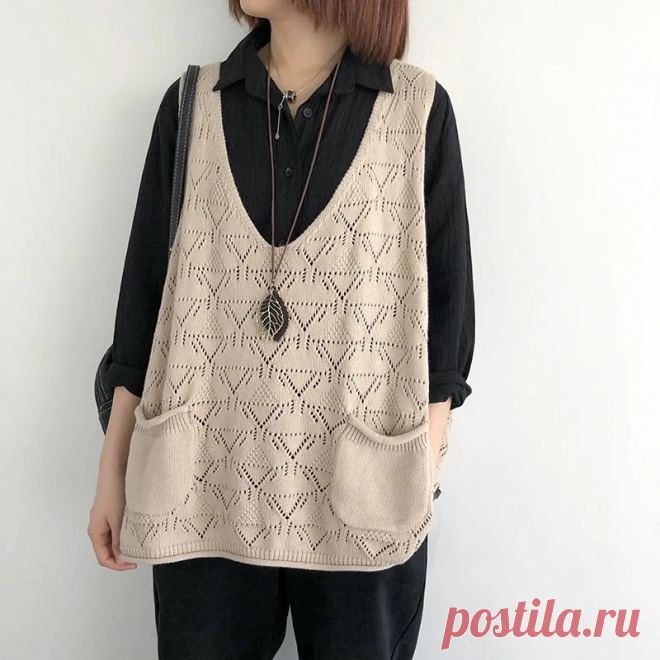 Винтажная безрукавка (схема узора)