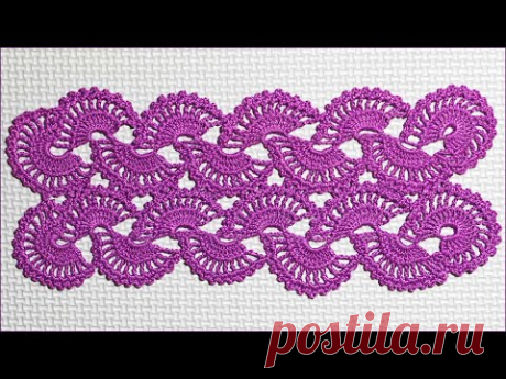 Ленточное кружево по схеме. Кружево крючком. Вязание кружева. Crochet lace.