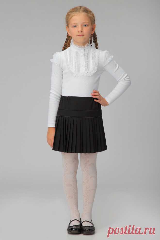 Черная школьная юбка, модель 0303 - купить школьную форму для девочек от производителя в интернет-магазине «Росодежда»