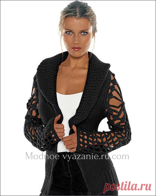 Как вязать шалевый воротник спицами - Modnoe Vyazanie ru.com