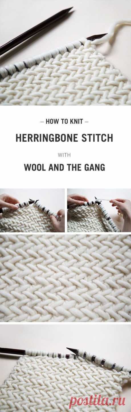 A free tutorial on how to knit the herringbone stitch. Video included.