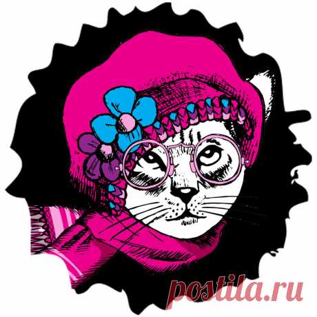Аватарка кошка в очках и шапке. Эту и другие картинки и фото на аву высокого качества вы можете скачать на нашем сайте.