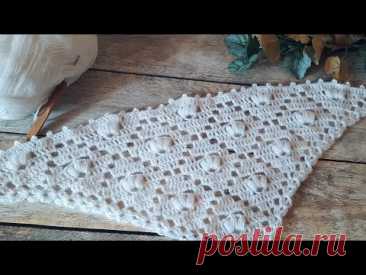 🔥НОВАЯ идея для вязания шали крючком.
