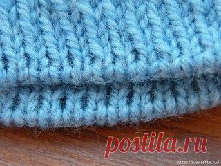 Волшебный набор петель спицами (метод Джуди Беккер), при котором край изделия получается как фабричный.