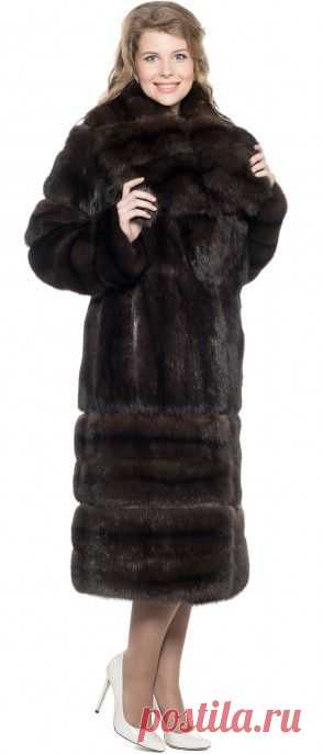 Купить Пальто из меха соболя, модель 112842 - Цена 1439900