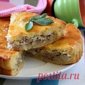 Пирог с мясом и картофелем
