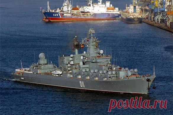 Флагманский корабль Тихоокеанского флота вышел в Средиземноморье