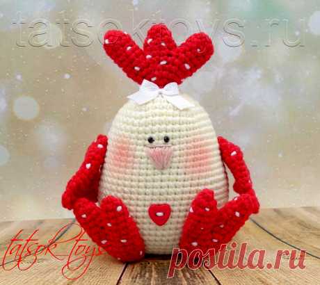 PDF Курочка Тильда крючком. FREE crochet pattern; Аmigurumi chiken patterns. Амигуруми схемы и описания на русском. Вязаные игрушки и поделки своими руками #amimore - маленькая курочка к Пасхе, пасхальная курица, домашняя птица.