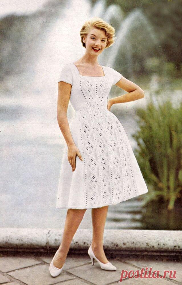 12 винтажных платьев, связанных спицами | О творчестве. И о том как и где продавать рукоделие | Дзен
