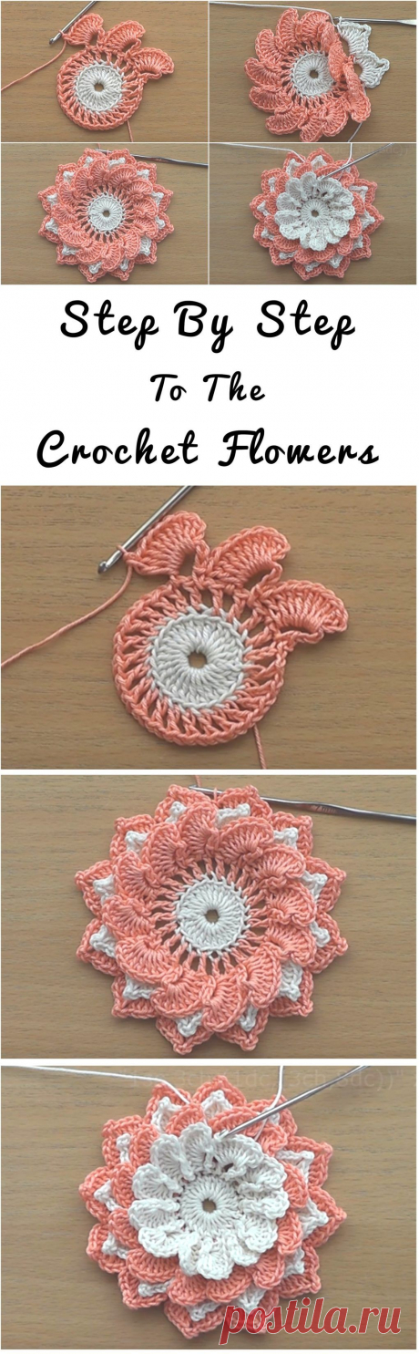 Crochet Flowers Tutorial