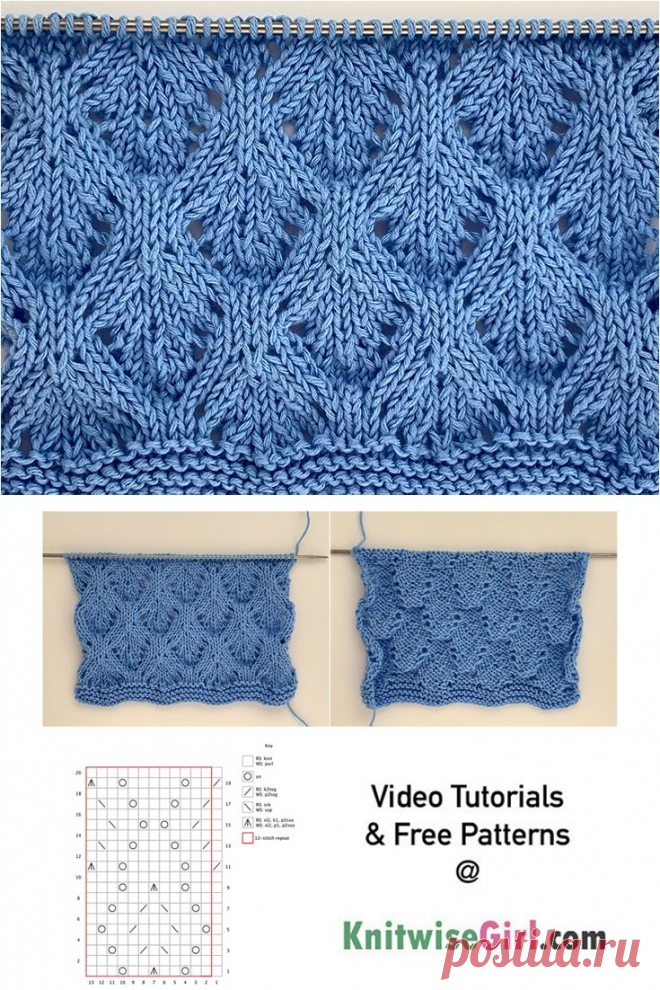 Diamond Lattice | Knitting Stitch Patterns For Ladies