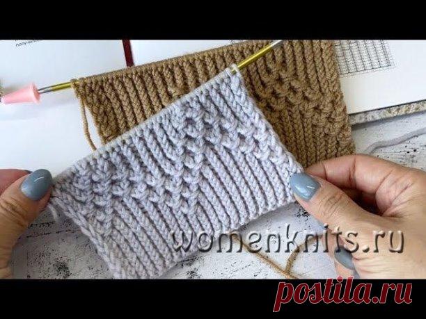 Интересный узор спицами из книги Хитоми Шида
Видео: http://womanknits.ru/uzory-vyazaniya/spicami/interesnyj-uzor-iz-knigi-khitomi-shida-spisami