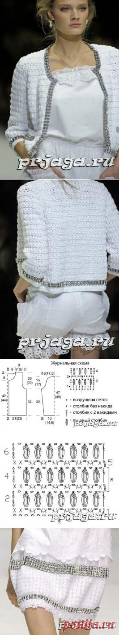 Кардиган крючком с стразами в стиле DOLCE & GABBANA