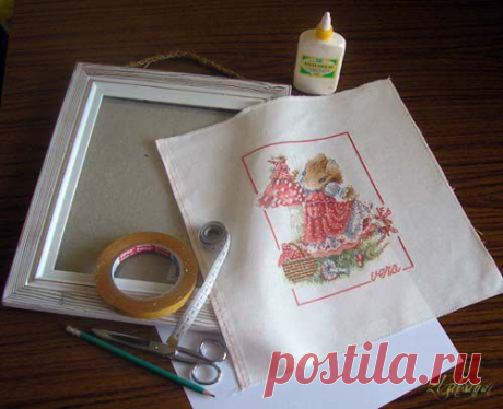 Оформление вышивки подворотом за основу - Оформление - Тематические и авторские страницы НУ - Народный УЧЕБНИК вышивки - zlataya: ВЫШИВКА всерьёз и в радость