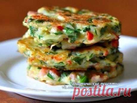 Драники с овощами