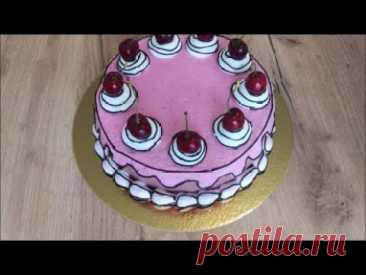 Торт КОМИКС Оформление торта белково заварным кремом