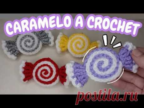 Fácil caramelo a Crochet 🍬/ Easy Crochet Candy  Ornament Tutorial