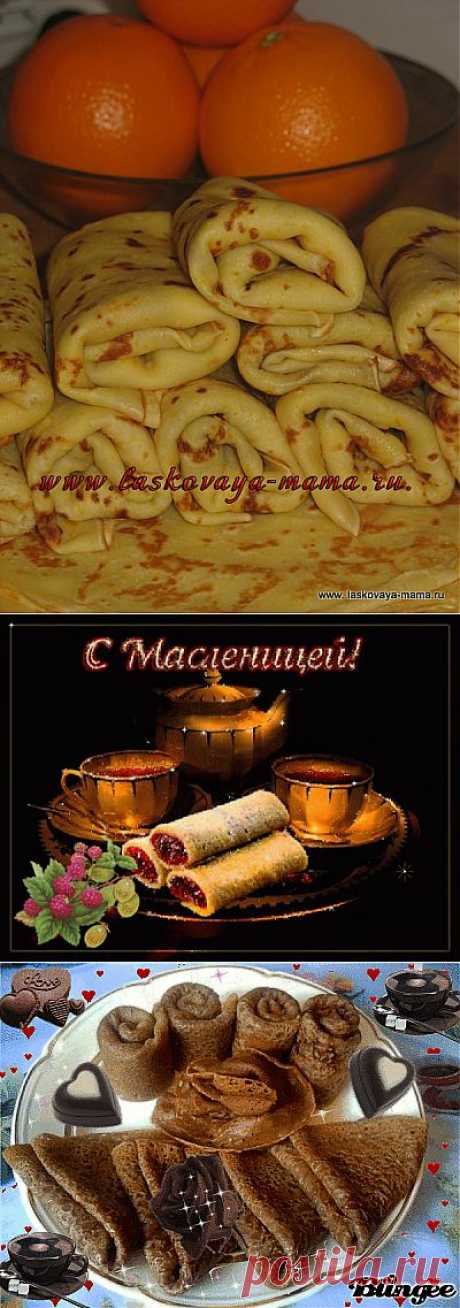 (+1) - Апельсиновые блинчики с творожной начинкой | Любимые рецепты