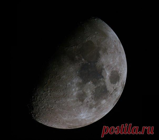 Лунная панорама, склейка 2 кадров / Интересный космос