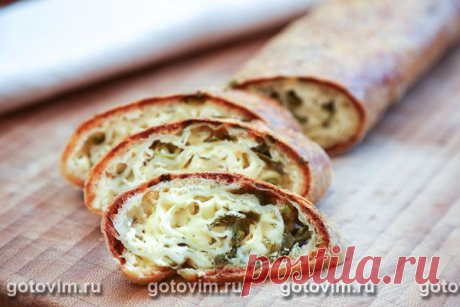 &gt;Штрудель с сыром и зеленью