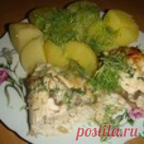 Куриные рулетики с грибами и сыром Кулинарный рецепт