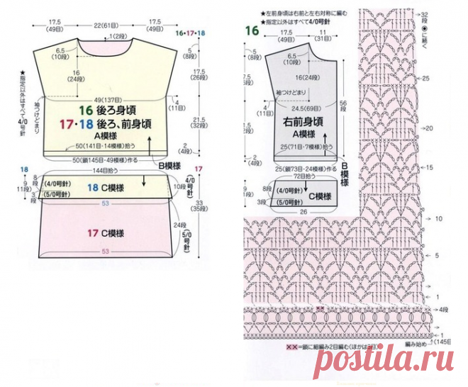 Пуловер, туника, жакет крючком со схемами - Интересные и красивые варианты | Вязание крючком | Дзен