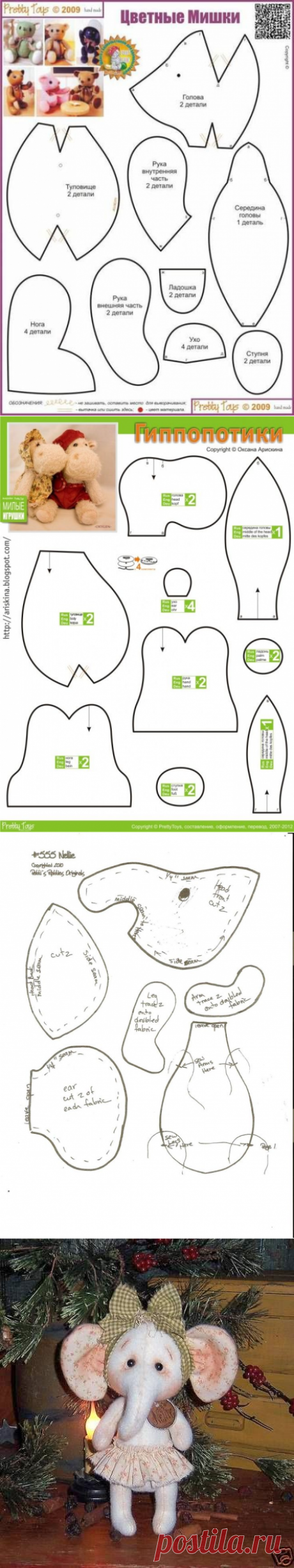 Миниатюрные мишки Тедди для кукол.