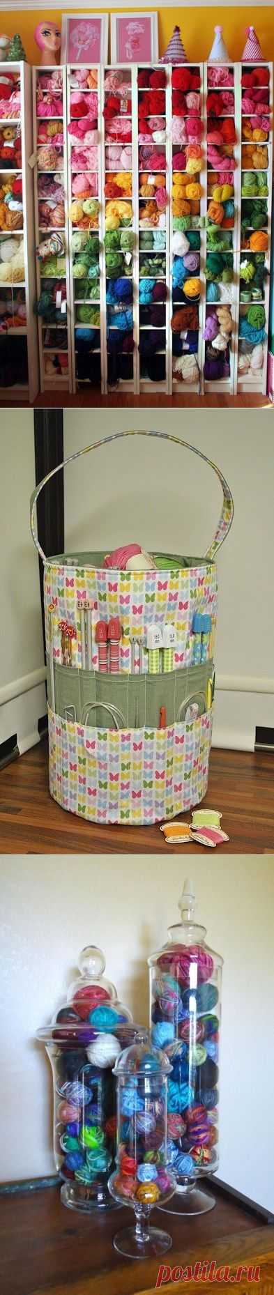 Идеи для вязальщиц: как хранить пряжу
