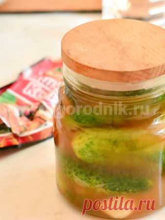 Огурцы с кетчупом на зиму - хрустящая и остренькая закуска
