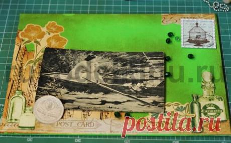Коллаж в винтажном стиле. Идея для скрапбукинга. Мастер-класс.