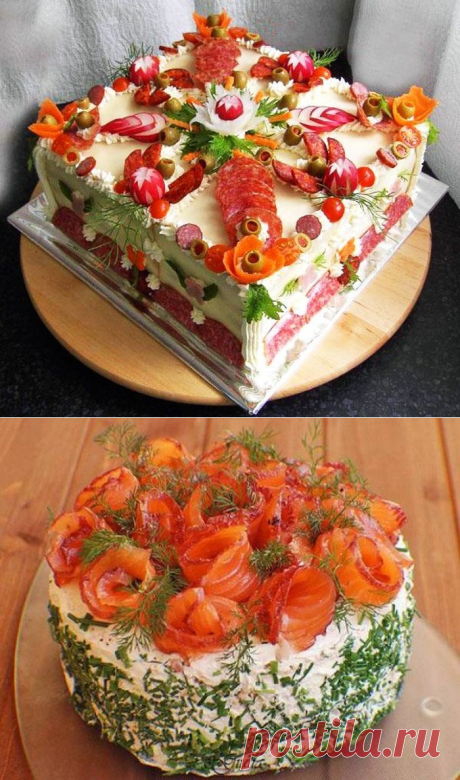 БУТЕРБРОДНЫЕ ТОРТЫ - ОРИГИНАЛЬНЫЕ РЕЦЕПТЫ ВКУСНОЙ ЗАКУСКИ