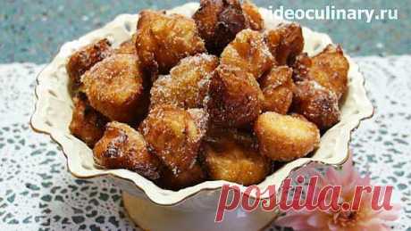 Пончики из заварного теста - Видеокулинария.рф - видео-рецепты Бабушки Эммы