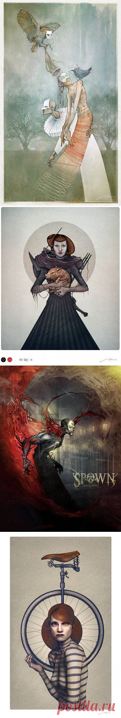 Символические рисунки Bruno Vergauwen