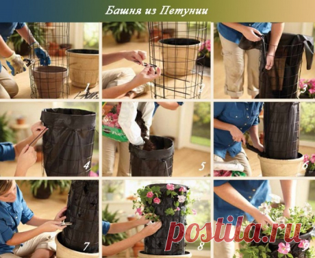 Вертикальные клумбы: как сделать