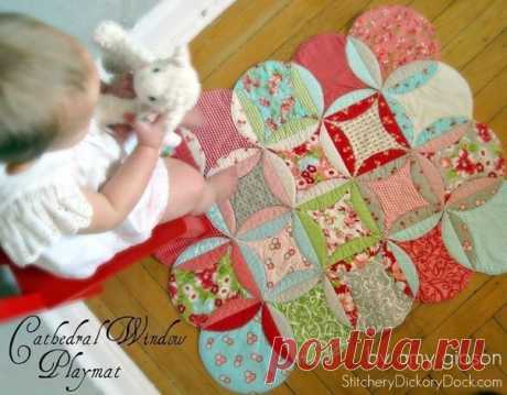 Коврик из лоскутков
