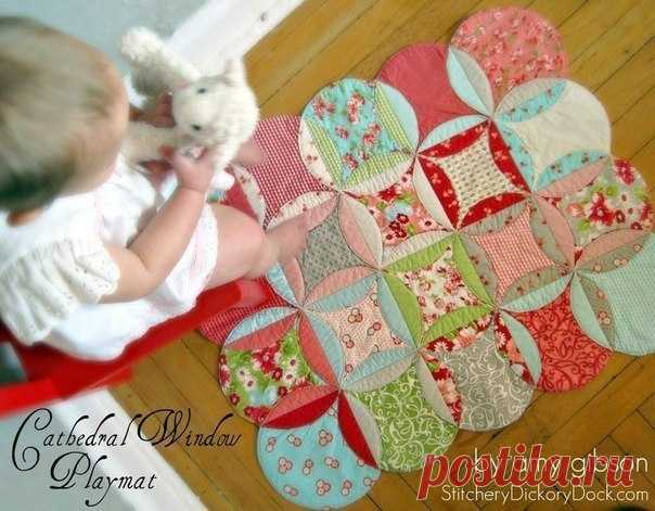 Коврик из лоскутков