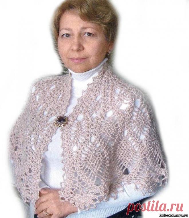 Накидка крючком