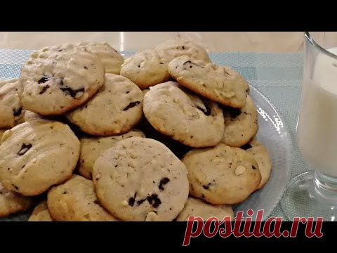 Домашнее печенье с арахисом и шоколадом - YouTube