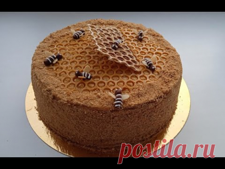 Как украсить ТОРТ медовик