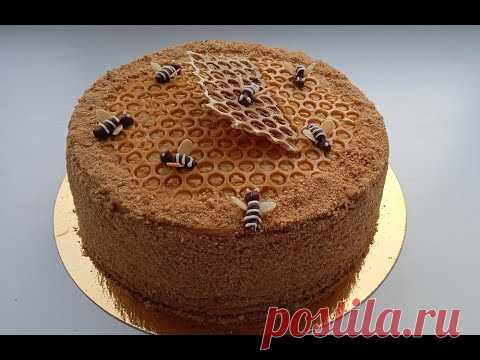 Как украсить ТОРТ медовик