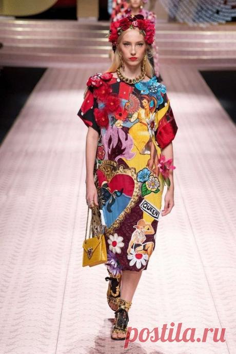 Dolce &amp; Gabbana весна-лето 2019 - потрясающе красивые и женственные вечерние платья и костюмы