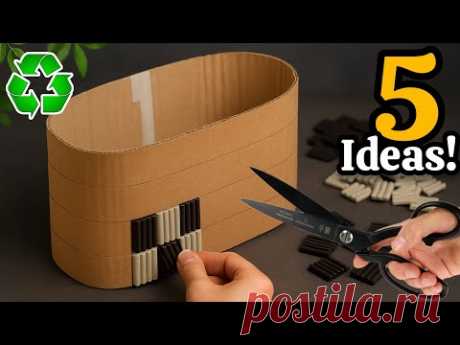 Transforming Cardboard & Jute♻️😱 5 GENIUS Recycling Ideas That Will Amaze You!