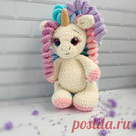 Купить плюшевый единорог ручной работы у мастера без наценок | DIY Рукоделие - Мягкая игрушка