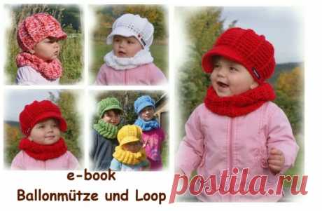 Ballon-Mütze + Loop für Kinder jetzt häkeln✓